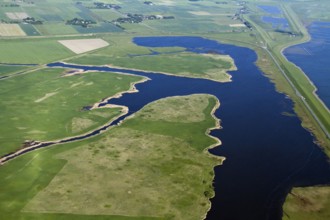 Hauke-Haien-Koog, Reservoir South, Käsestrasse, Nordeseekueste, North Friesland,