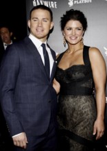 Gina Carano and Channing Tatum at the Los Angeles premiere of 'Haywire' held at the DGA Theater in