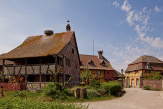 Historical building, Ecomusee, Ungersheim, Alsace, France, Europe