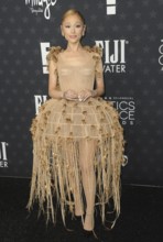 Ariana Grande at the 30th Annual Critics Choice Awards held at the Barker Hangar in Satna Monica,