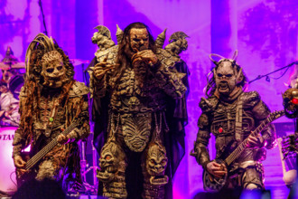 Lordi Open Air in the Ehrenhof, Kunstpalast Düsseldorf, concert for the exhibition Death and the
