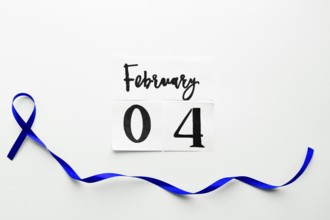 Blue ribbon world cancer day date