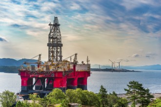 Oil rig, Rørvika, Anneland, Rørvika, Norway, Europe