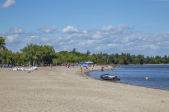 At Gimli Beach, Lake Winnipeg, Manitoba, Canada, North America