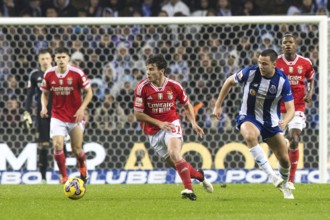 Football match, Joao NEVES Benfica Lisbon left on the ball, NICO FC Porto follows him, Estadio do