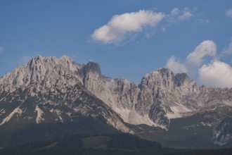 View of the Wilder Kaiser, Wilder Kaiser, Ellmau, Tyrol, Austria, Europe