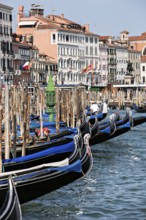 Gondolas in Venice, Italy, Europe
