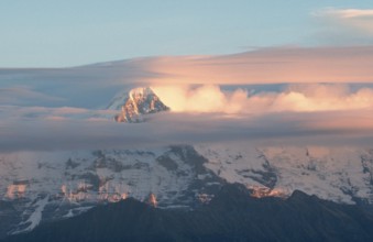 Alpine peak in clouds (Eiger), Bernese Oberland (Europe) (Landscapes) (mountains) (mountas)