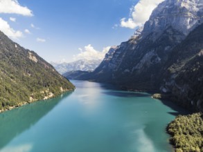 View over the Klöntalersee, Klöntal, Canton Glarus, Switzerland, Klöntal, Canton Glarus,