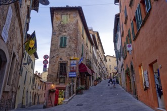 The historic centre of Montepulciano, UNESCO World Heritage Site. Montepulciano, Tuscany, Italy,