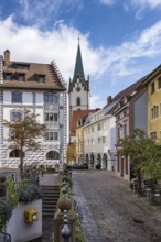 The old town of Engen with the Church of the Assumption of the Virgin Mary, Constance district,