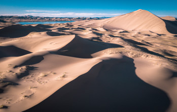 Sand mountains of Gobi-Altai province, Mongolia, Asia