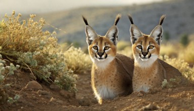 AI generated, animal, animals, mammal, mammals, biotope, habitat, two, foraging, wildlife, Africa,