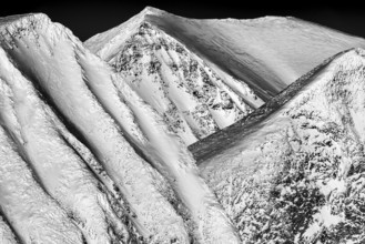 Mountain peak in the Stuor Reaiddavaggi valley, Kebnekaisefjaell, Norrbotten, Lapland, Sweden,