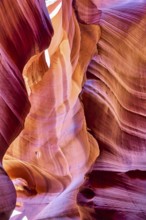 Majestic natural architecture of the Antelope Slot Canyon, Navajo Tribal Park, Arizona, USA, North