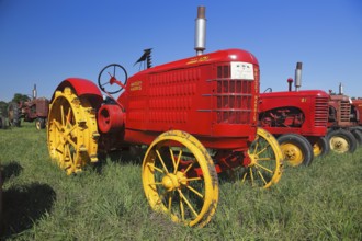 Vintage farm trucks, farm event, Hinchinbrook, Province of Quebec, Canada, North America