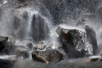 Waterfall, water, stones, flowing, fresh, freshness, climate, clean, pure, clear, environment,