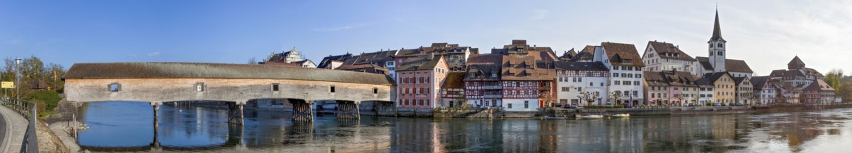 Gailingen Rhine Bridge Panorama Germany