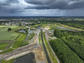 Dortmund / Castrop-Rauxel, North Rhine-Westphalia, Germany, river renaturalisation, renaturation of