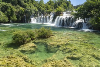 The Skradinski Buk waterfall in Krka National Park, Croatia, Europe