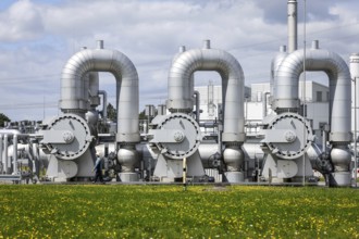Werne, North Rhine-Westphalia, Germany, compressor station for natural gas and, in future, hydrogen