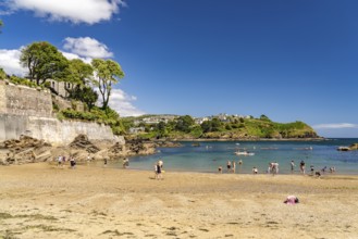 Beach at Readymoney Cove in Fowey, Cornwall, England, Great Britain