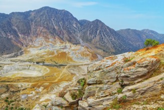 Nisyros volcano view, Nisyros Island, Dodecanese Islands, Greece, Europe