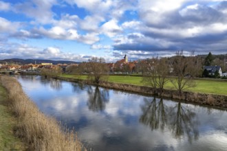 Witzenhausen and the Werra, Hesse, Germany, Europe