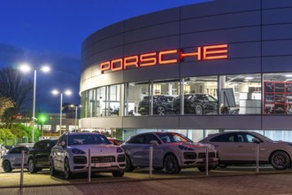 Porsche Centre Essen, car dealership, showroom, Essen North Rhine-Westphalia, Germany, Europe