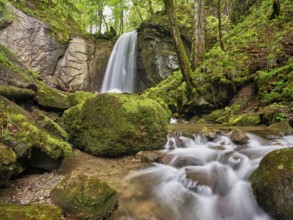 Waterfall, Finstersee, Canton Zug, Switzerland, Europe