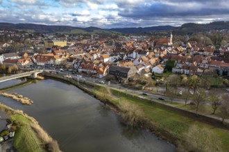 Witzenhausen and the Werra, Hesse, Germany, Europe