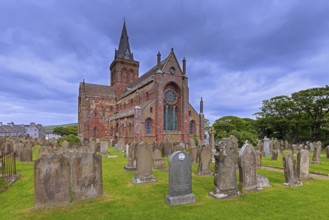 12th century St Magnus Cathedral, oldest cathedral in Scotland and most northerly cathedral in the