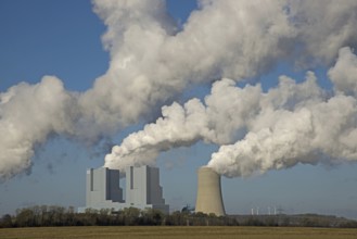 Neurath power plant, a base-load power plant operated by RWE PowerAG using lignite in