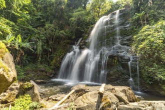 The Pha Dok Siew waterfall on the Pha Dok Sieo Nature Trail in Doi Inthanon National Park, Chiang
