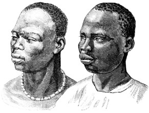 Portrait of an Ashanti and Kanuro man, Ashanti live in West Africa, mainly in Ghana, the Kanuri