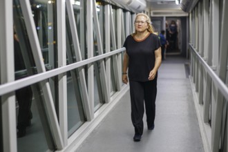 Svenja Schulze (SPD), Federal Minister for Economic Cooperation and Development, on her arrival at