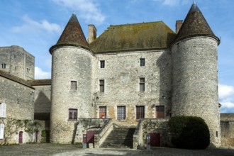 Nemours. Medieval castle of 12 century. Seine-et Marne department. Ile-de-France. France. Europe