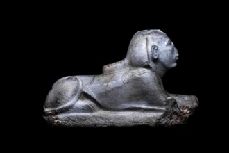 Sphinx of a king, possibly Akhenaten from the exhibition: Ramses the Great and the Gold of the