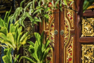 Traditional handmade front door, wooden door, design, architecture, building, decor, handicraft,