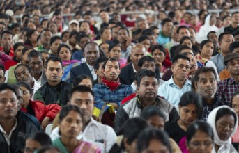 Large group of people arrives to the Lachit Barphukan Police Academy inauguration function on March