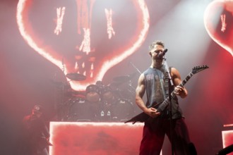 Matthew Tuck from Bullet For My Valentine live on The Poisoned Ascendancy EU Tour 2025 Celebrating