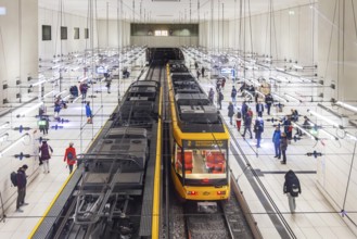 Trams and light rail operate the rail-based public transport network in Karlsruhe. They are