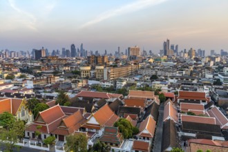 City view and skyline of Bangkok, Thailand, Asia