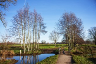 Ruiten Aa catchment area, river, Smeerling, Onstwedde, Groningen, Netherlands