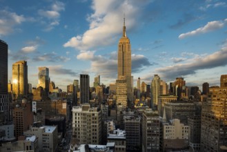 Empire State Building, sunset, Midtown Manhattan, Manhattan, New York City, New York, USA, North