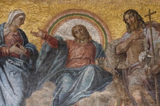 Ceiling mosaic in the Basilica of San Marco, St. Mark's Cathedral, interior view, Venice, Veneto