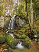 Waterfall, Finstersee, Canton Zug, Switzerland, Europe