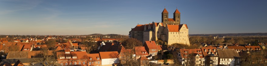 Castle hill ensemble with St Servatius collegiate church on the castle hill above the old town,