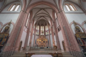 Chancel of the neo-Gothic parish church Bregenz-Herz Jesu, consecrated in 1906, Bregenz,