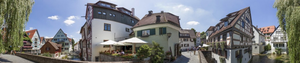 Fishing Town Panorama Ulm Germany